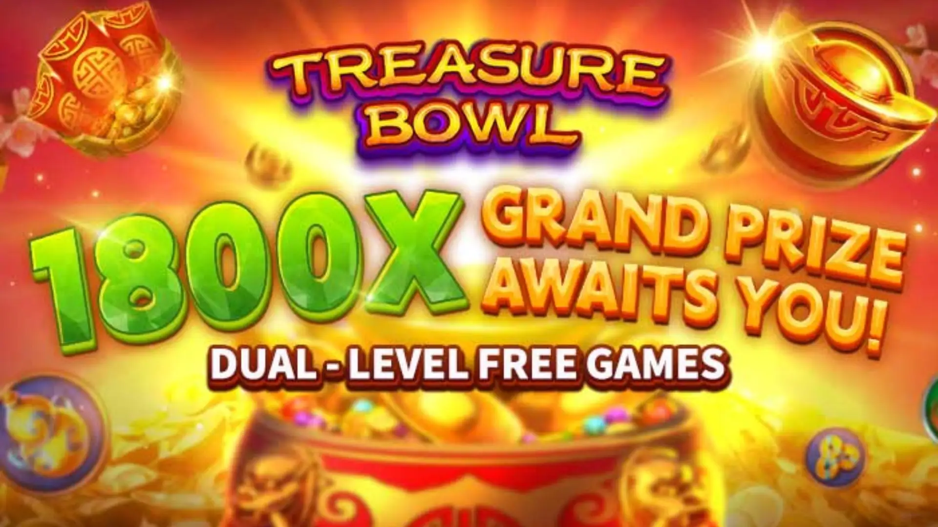 Multiplicadores Treasure Bowl cncbet - 7777x Máximo com Tigela Dourada